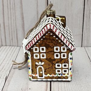 Pier 1 Imports Gingerbread House Christmas Ornament NWT